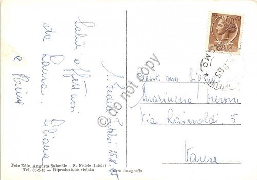 Cartolina - San Fedele Intelvi panorama 1965