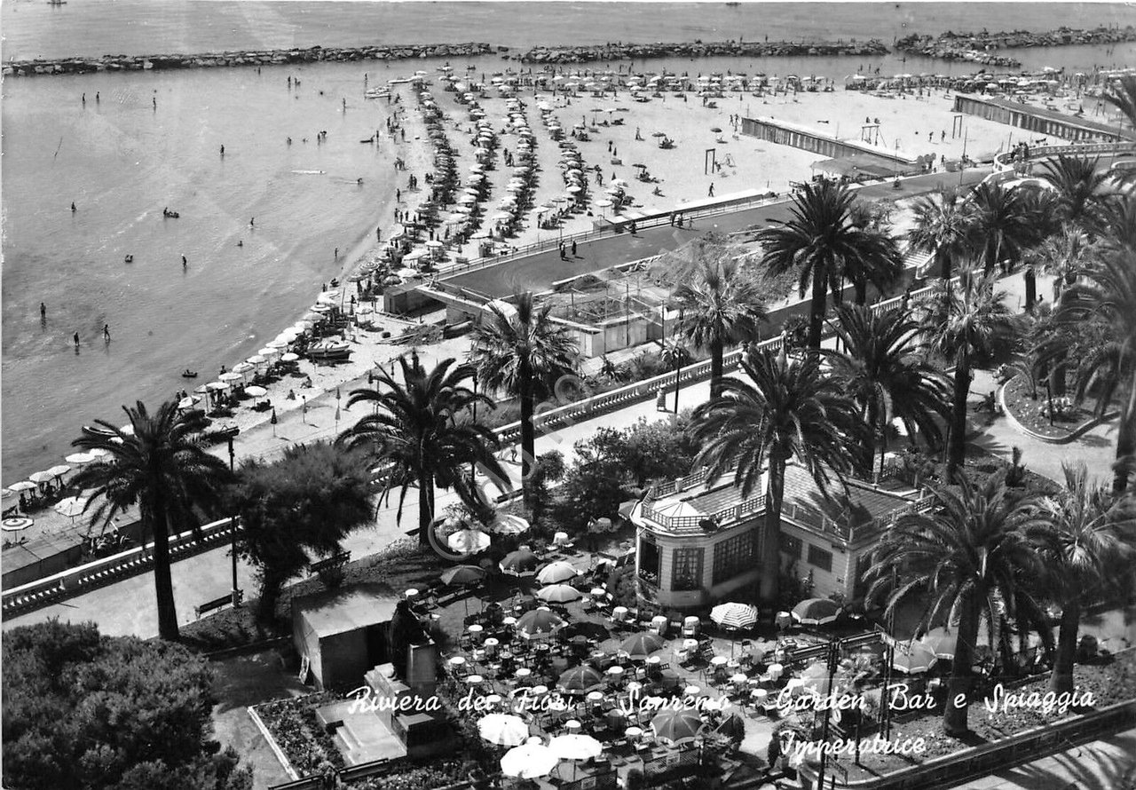 Cartolina - San Remo - Garden Bar - Spiaggia Imperatrice …