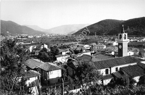 Cartolina - San Vigilio di Concesio Parrocchia con Monte Maddalena