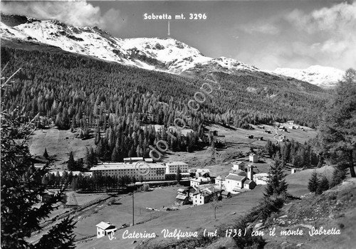 Cartolina - Santa Caterina panorama con Monte Sobretta 1956 | Immagine principale