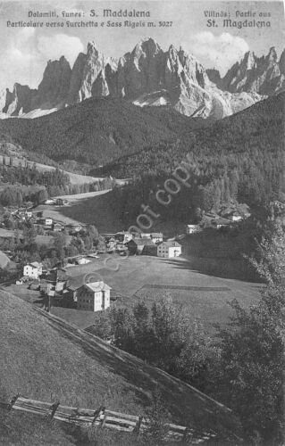 Cartolina - Santa Maddalena - Verso Furchetta - Panorama -1952