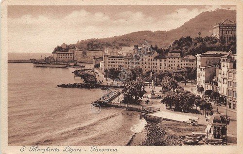 Cartolina - Santa Margherita Ligure - Panorama - 1936 | Immagine principale