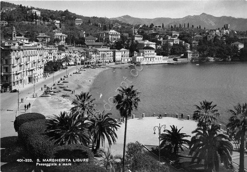 Cartolina - Santa Margherita Ligure - Passeggiata a mare - …