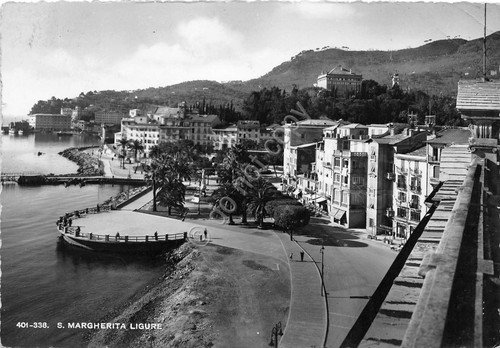 Cartolina - Santa Margherita Ligure - Vista parziale - 1950 | Immagine principale