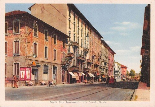 Cartolina - Sesto San Giovanni - Via Breda - Bicicletta- … | Immagine principale