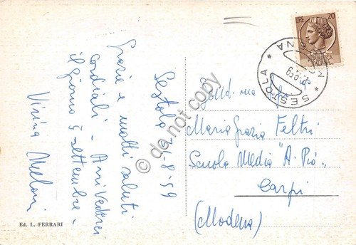 Cartolina - Sestola Panorama 1959