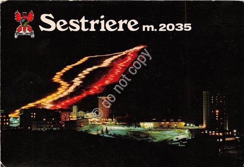 Cartolina - Sestriere Fiaccolata di Capodanno 1983 (Torino) | Immagine principale