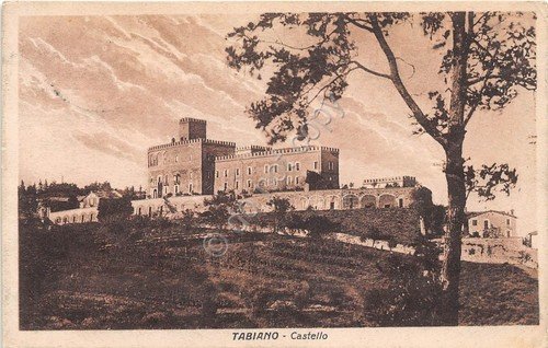 Cartolina - Tabiano - Castello - 1928 | Immagine principale