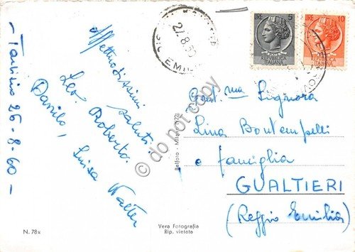 Cartolina - Tarvisio Stazione Centrale 1960