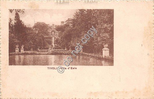 Cartolina - Tivoli Villa D'Este anni '10 VG
