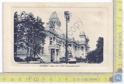 Cartolina - Torino - Esposizione Internazionale 1911 - Pad. Festeggiamenti …