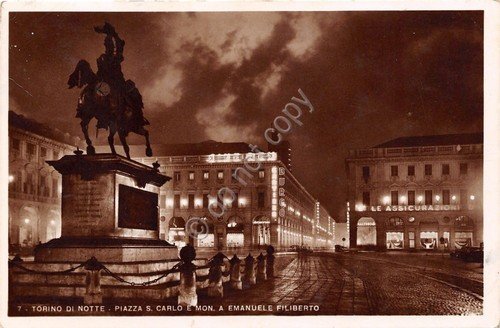 Cartolina - Torino - Piazza S. Carlo - Galtrucco - …