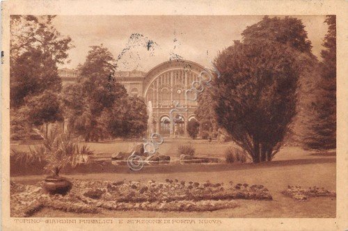 Cartolina - Torino - Stazione Porta Nuova - Giardini - …
