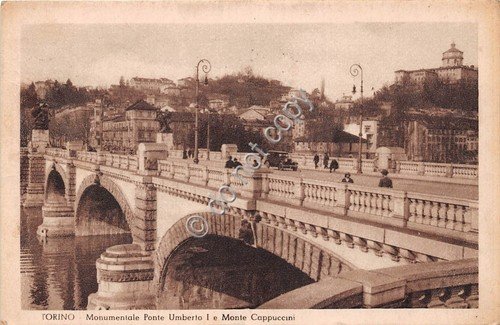 Cartolina - Torino Ponte Umberto I sul Po Monte Cappuccini … | Immagine principale