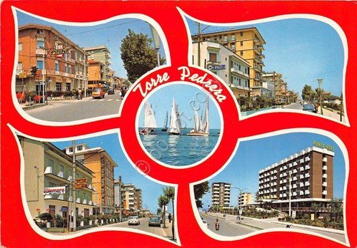 Cartolina - Torre Pedrera - Vedutine - 1986