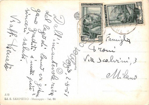 Cartolina - Tremezzo Villa Carlotta 1951 | Immagine Gallery 2