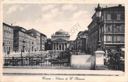Cartolina - Trieste - Chiesa S. Antonio - 1934