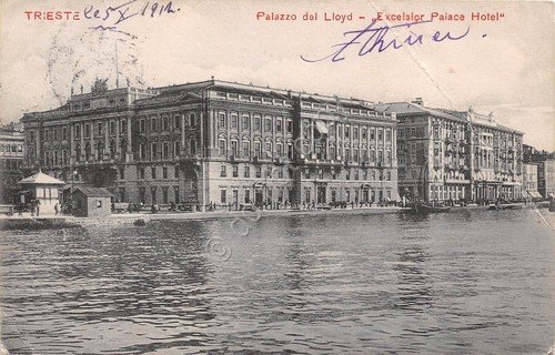 Cartolina - Trieste - Piazza dei Lloyd - Excelsior Palace …