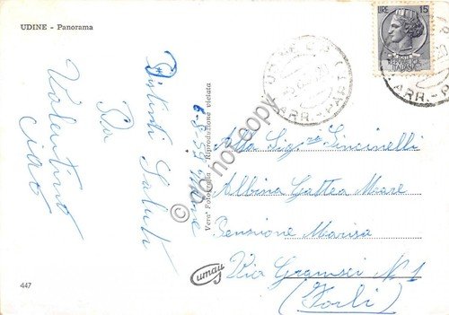Cartolina - Udine Panorama 1959