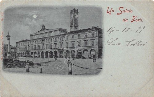 Cartolina - Un saluto da - Forlì - 1899 - …