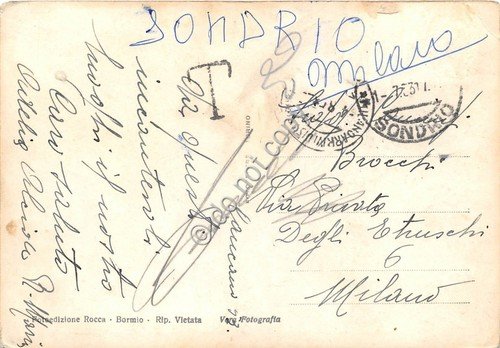 Cartolina - Valdidentro Lago delle Scale 1953 | Immagine Gallery 2