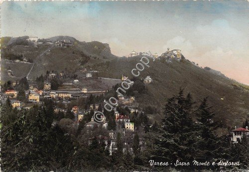 Cartolina - Varese Sacro Monte Panorama 1954 | Immagine principale