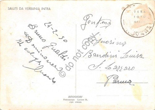 Cartolina - Verbania Intra Panorama 1950