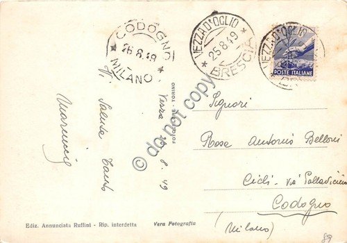 Cartolina - Vezza D' Oglio panorama 1949