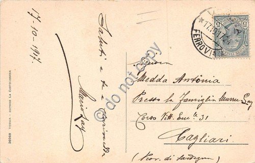 Cartolina - Vicenza Arco di trionfo delle Scalette 1917