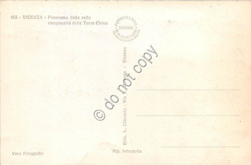 Cartolina - Vicenza Panorama dalla cella campanaria della Torre Civica | Immagine Gallery 2
