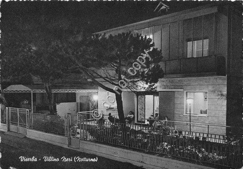 Cartolina - Viserba Villino Neri Notturno | Immagine principale