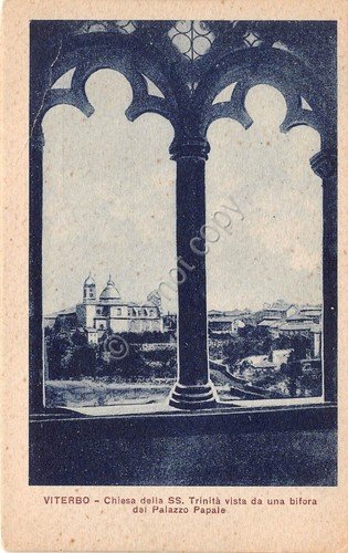 Cartolina - Viterbo - Chiesa SS. Trinità vista da bifora … | Immagine principale