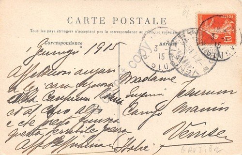 Cartolina 1 WW Nous Progressons n. 11 scacchiera generali soldati …