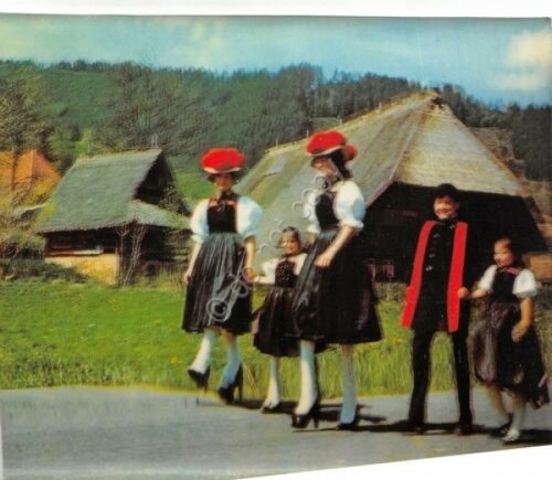 Cartolina 3D Lenticular plastificata Offenburg abiti tradizionali 1977 | Immagine principale