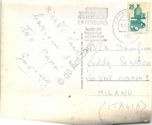 Cartolina 3D Lenticular plastificata Offenburg abiti tradizionali 1977 | Immagine Gallery 2