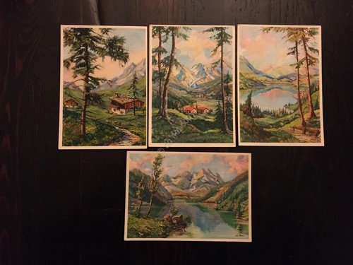 Cartolina 4 cartoline con soggetto fiume casolari monti N. 483 …