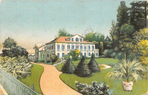 Cartolina Abano dintorni Mandria Villa Giusti Illustrata