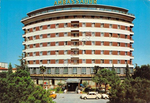 Cartolina Abano Terme Grand Hotel Ambassador 1976