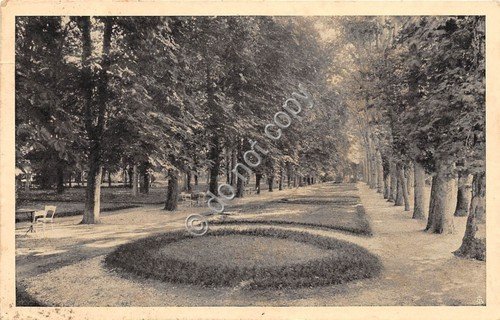 Cartolina Abano Terme Grand Hotel Orologio Parco anni '40