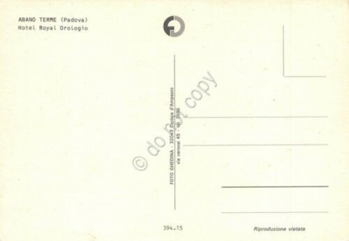 Cartolina Abano Terme Hotel Royal Orologio notturno | Immagine Gallery 2