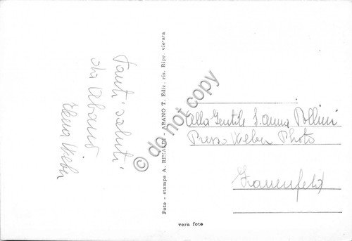 Cartolina Abano Terme panorama aereo