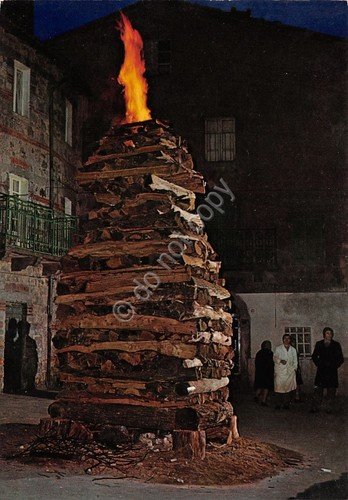 Cartolina Abbadia San Salvatore Fiaccolata tradizionale Natale | Immagine principale