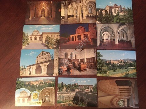 Cartolina Abbazia Casamari Cistercense lotto di 14 cartoline arte chiese | Immagine principale