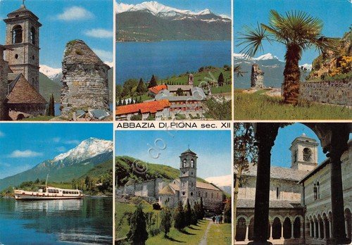 Cartolina Abbazia di Piona vedute varie (Como) | Immagine principale
