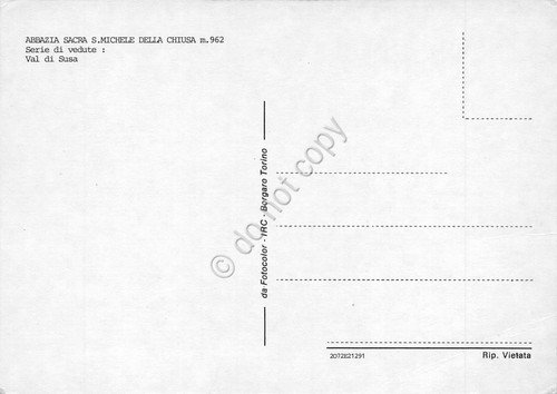 Cartolina Abbazia Sacra San Michele della Chiusa serie di vedute … | Immagine Gallery 2