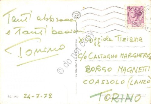 Cartolina Abruzzo vedutine 1972 (L'Aquila)