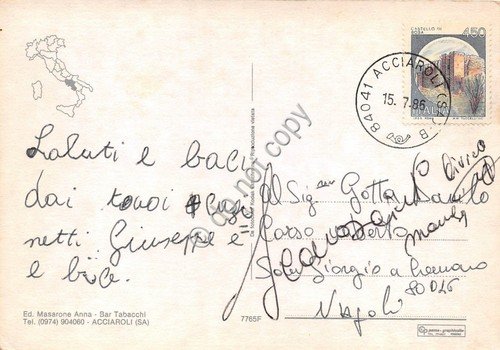 Cartolina Acciaroli saluti da vedutine (Altre tematiche)