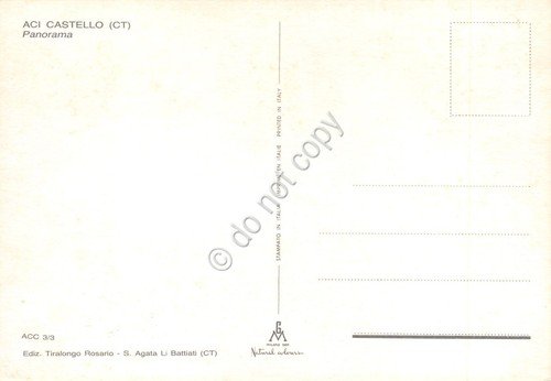 Cartolina Acicastello panorama case e golfo dall'alto anni '70 | Immagine Gallery 2