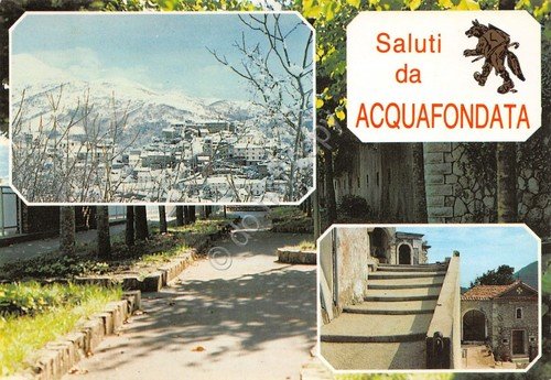 Cartolina Acquafondata vedute Ristorante Del Lupo (Frosinone) | Immagine principale