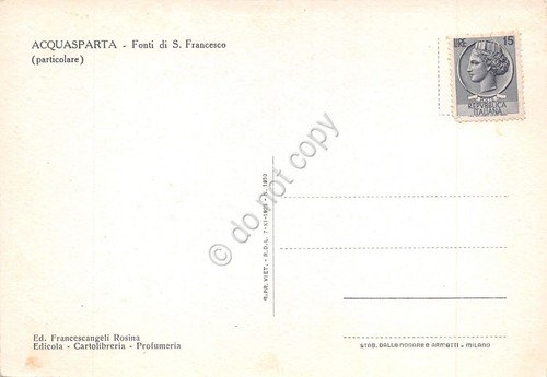 Cartolina Acquasparta Fonti di S. Francesco animata | Immagine Gallery 2
